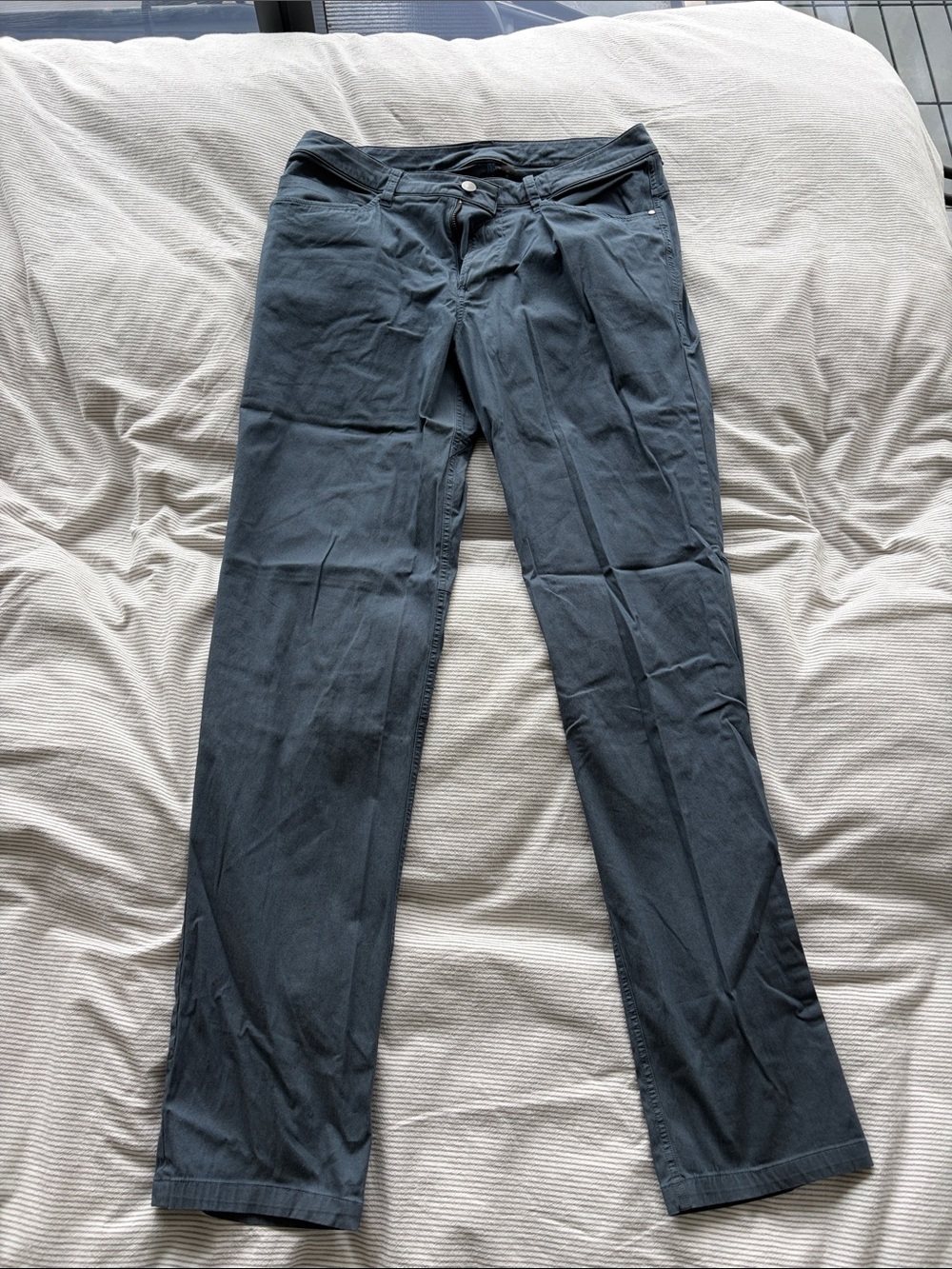 Lululemon Men's Straight Fit Charcoal Chinos